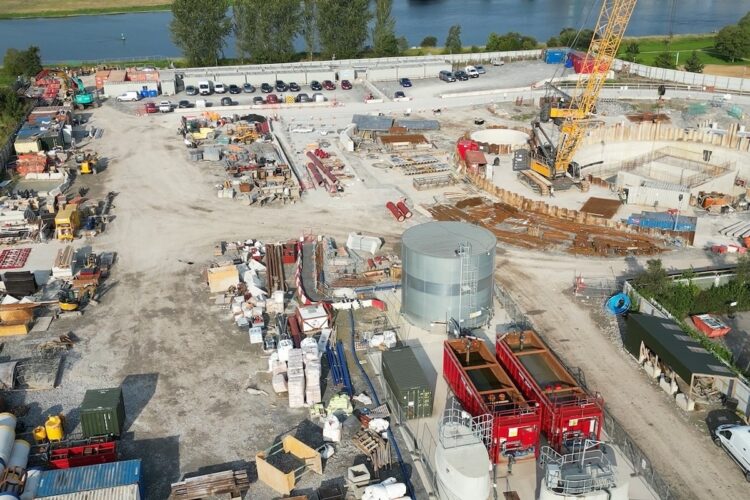 Athlone Main Drainage Scheme Main Construction Compound, Golden Island, Athlone, Co Westmeath. Image: Irish Water