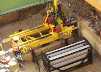 Microtunnelling using AdaptX technology.